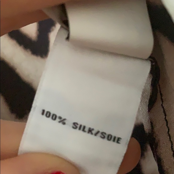 Diane von furstenberg leopard 100% silk blouse - Picture 6 of 6